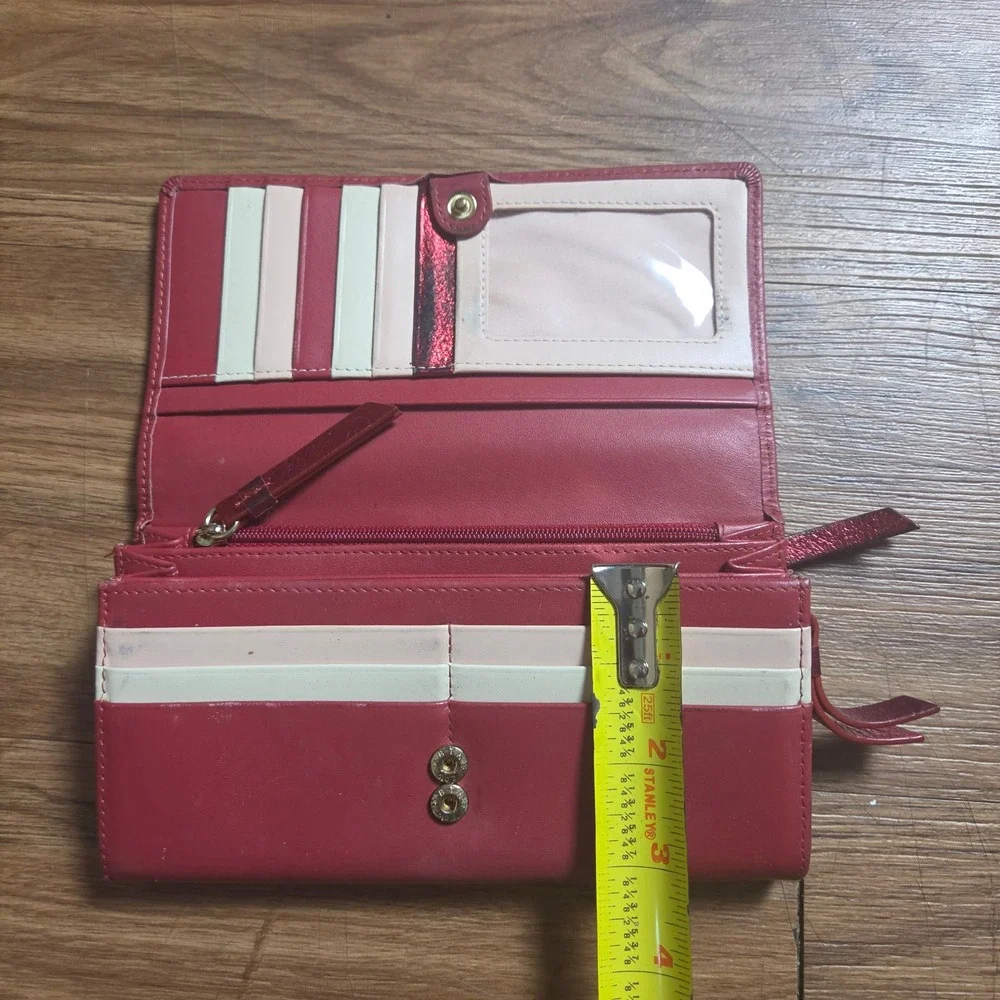 Radley London If Pigs Could Fly Flapover Matinee Purse Wallet Leather Scottie